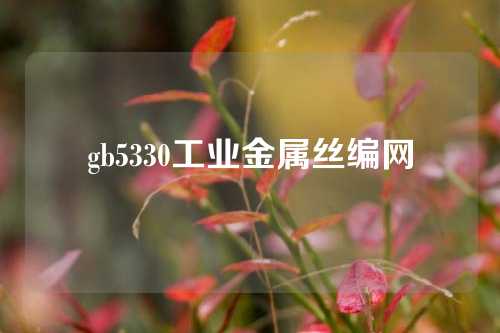 gb5330工业金属丝编网