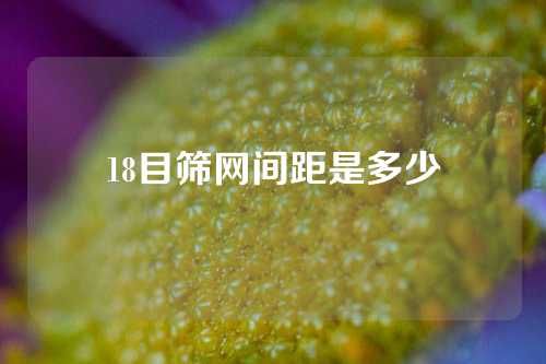 18目筛网间距是多少