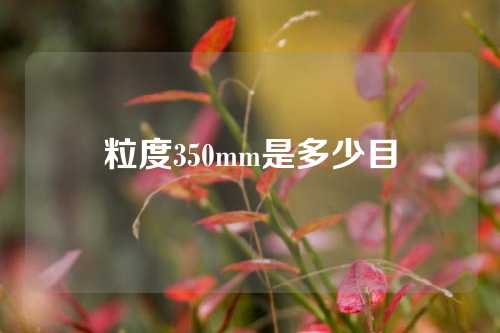 粒度350mm是多少目